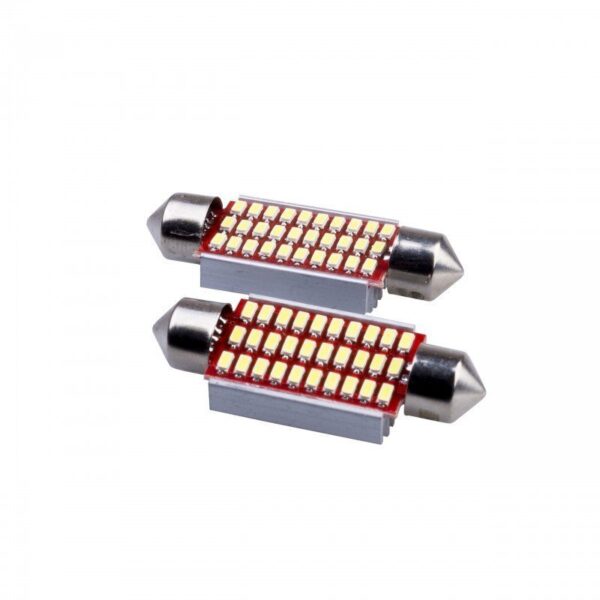 Bombilla Led 2 Uds C10W 39mm 30SMD 3014 CANBUS - Imagen 2