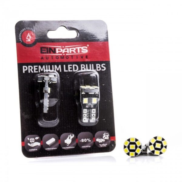 Bombilla Led 2 Uds W5W T10 6 SMD 3014 CANBUS 6000K