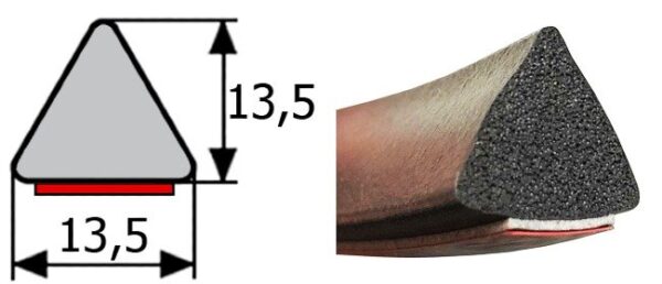 Goma Estanqueidad con Adhesivo 13,5x13,5mm - Imagen 4