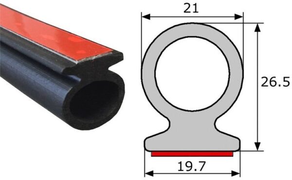 Goma Estanqueidad con Adhesivo 26,5x21mm - Imagen 4