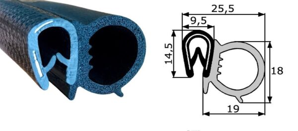Goma Estanqueidad de Puerta 25,5x18 - Imagen 4