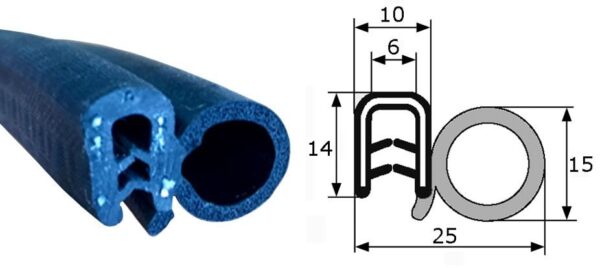 Goma Estanqueidad de Puerta 25x15 - Imagen 5