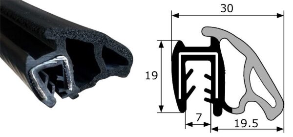Goma Estanqueidad de Puerta 30x19 - Imagen 4